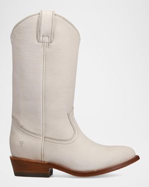 Frye Billy Mid-Calf Leather Boots - White
