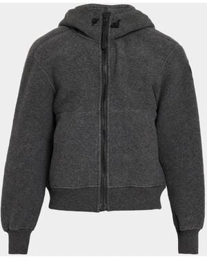 Canada Goose Apos;S Chilliwack Fleece Hooded Bomber Jacket - Gray