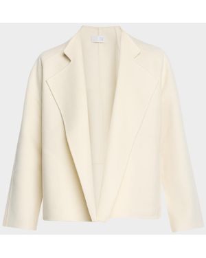 TSE Double-Faced Cashmere Open Jacket - Natural