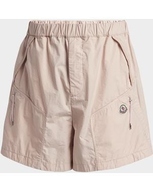 Moncler Apos;S Poplin Cargo Shorts - Natural