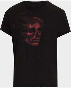 John Varvatos Flame Skull Graphic T-Shirt - Black