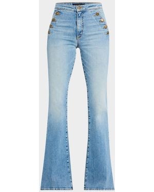 Ramy Brook Helena High-Rise Flare Jeans - Blue