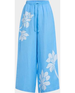 Significant Other Tammy Drawstring Pants - Blue