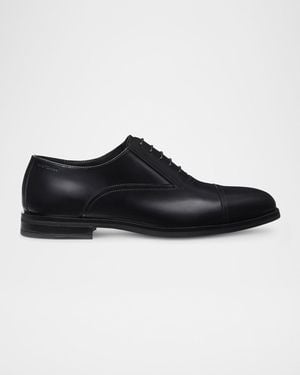 Stuart Weitzman Apos;S Club Calfskin Classic Oxford Loafers - Black