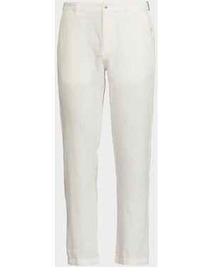 Onia Apos;S Linen Flat-Front Pants - White