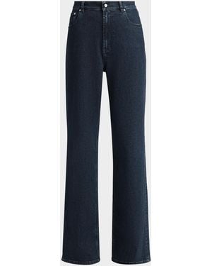 Kiton High-Rise Wide-Leg Jeans - Blue