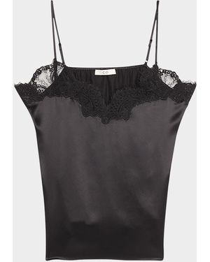 Co. Silk Lace Cami - Black
