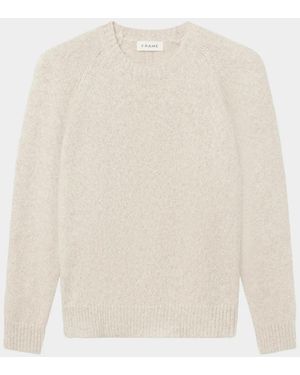 FRAME Apos;S Alpaca-Blend Raglan Crewneck Sweater - White