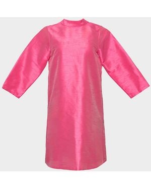 Frances Valentine Diplomat Bow Mini Dress - Pink