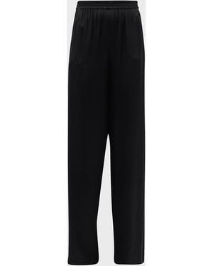 Giorgio Armani Classic Silk Pants - Black