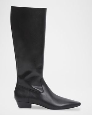 Jonathan Simkhai Lowen Leather Knee-High Boots - Black