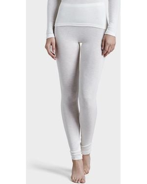 Hanro Wool & Silk Blend Leggings - Gray