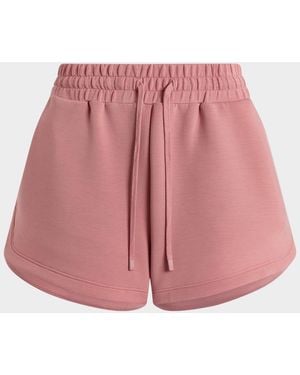 Varley Coulter High-Rise Drawstring Shorts - Red