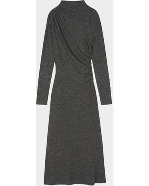 Rails Margaret Gathered Jersey Midi Dress - Gray