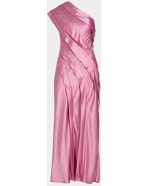 Acler Blenfleet Satin Maxi Dress - Pink