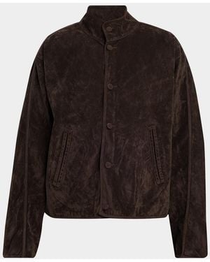 Hudson Jeans Apos;S Faux-Suede Jacket - Black