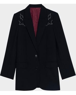 Zadig & Voltaire Viva Strass Western Blazer - Blue