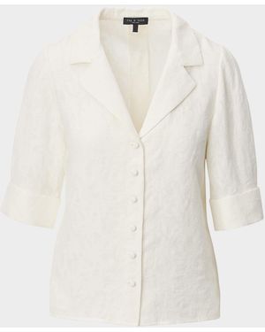 Rag & Bone Carmella Puff-Sleeve Blouse - White