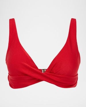 Aqua Blu Australia Tahlia Bikini Top - Red