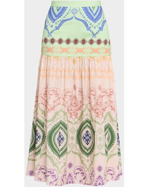 MISA Los Angles Dema Maxi Skirt - Green