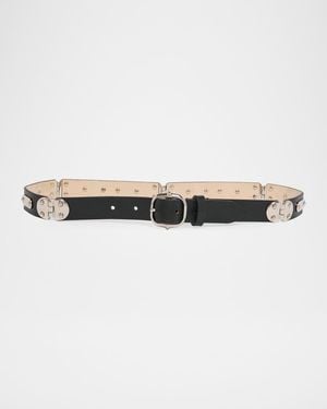 Isabel Marant Depson Leather Belt - Natural