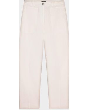 Rails Lunar Stretch-Cotton Twill Straight-Leg Pants - White