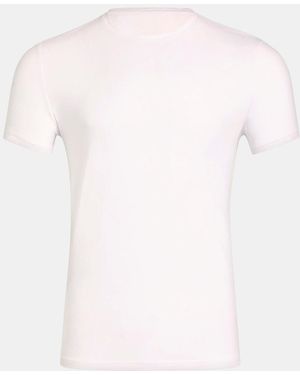 Commando Premier Stretch-Cotton Crewneck Undershirt - White