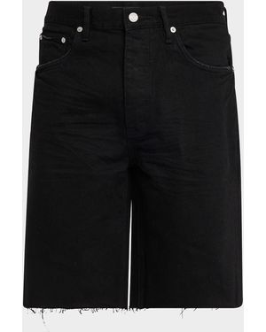 Purple Midnight Denim Shorts - Black