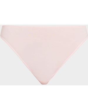 Videris Lingerie Whitney Mid-Rise Thong - Pink