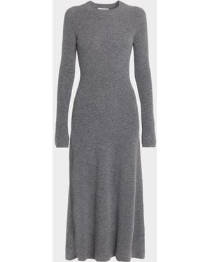 Altuzarra Cuddy Cashmere Maxi Dress - Gray