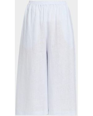 Eskandar Flared Culottes - White