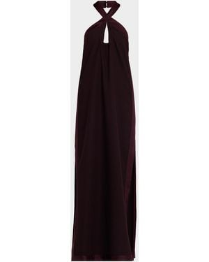 ONE33 SOCIAL Liana Halter Gown - Blue