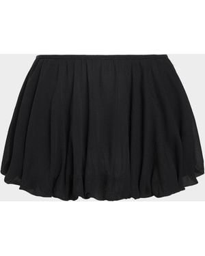 Ramy Brook Maddy Bubble Mini Skirt Coverup - Black