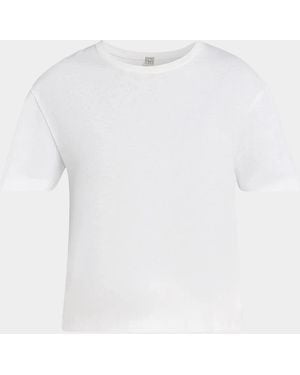 TOTEME Classic Cotton T-Shirt - White