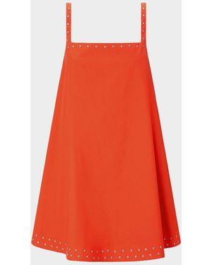 STAUD Brio Studded Mini Dress - Red