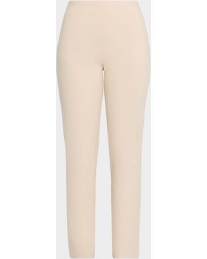 Misook Cropped Straight-Leg Pants - Natural