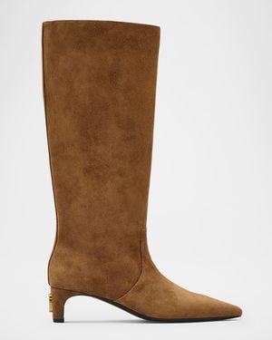 Marc Jacobs The Suede Mel Knee-High Boots - Brown