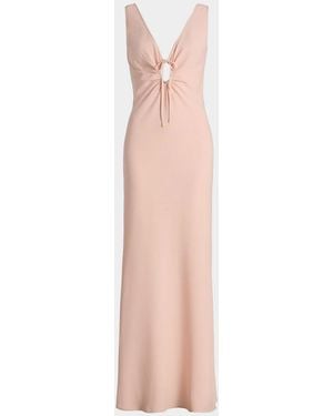Black Halo Reese Cut-Out Bias-Cut Maxi Dress - Multicolor