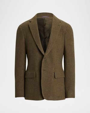 Ralph Lauren Brushed Cashmere Twill Blazer - Green