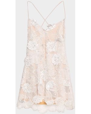 HELSI Renee Floral Embroidered Mini Dress - Pink