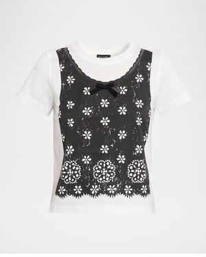 Marc Jacobs Trompe-L & Apos;Oeil Slim Crewneck Tee - Multicolor