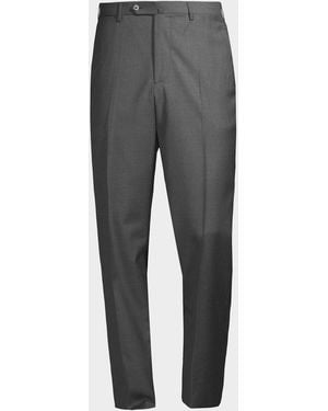 Isaia Apos;S Sanita Wool Dress Pants - Gray