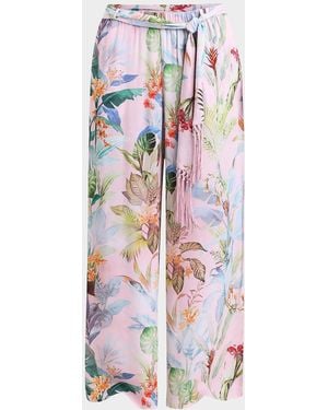 La Blanca Colorful Palm Geraldine Pants - White