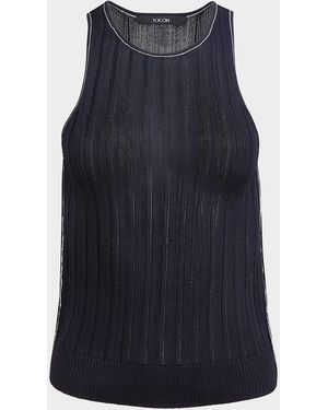 Toccin Juniper Racerback Tank Top - Blue