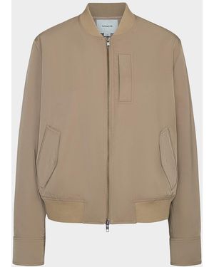 Vince Relaxed Technical Bomber Jacket - Natural