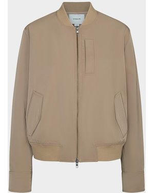 Vince Relaxed Technical Bomber Jacket - Natural