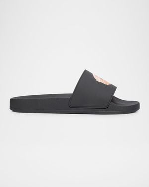 Palm Angels Apos;S Teddy Slide Sandals - Multicolor
