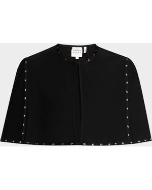 Hervé Léger The Juliette Embellished Cape - Black