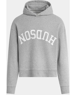 Hudson Jeans Apos;S Viper Logo Cotton-Blend Hoodie - Gray