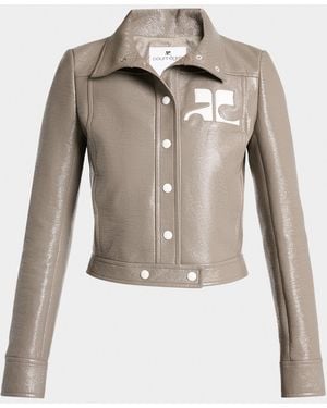 Courreges Vinyl Reedition Jacket - Gray